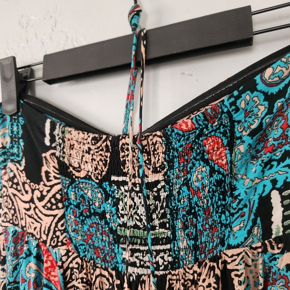 Dress Forum Halter Tue Neckline Patterned Maxi Dress Small - Picture 10 of 11